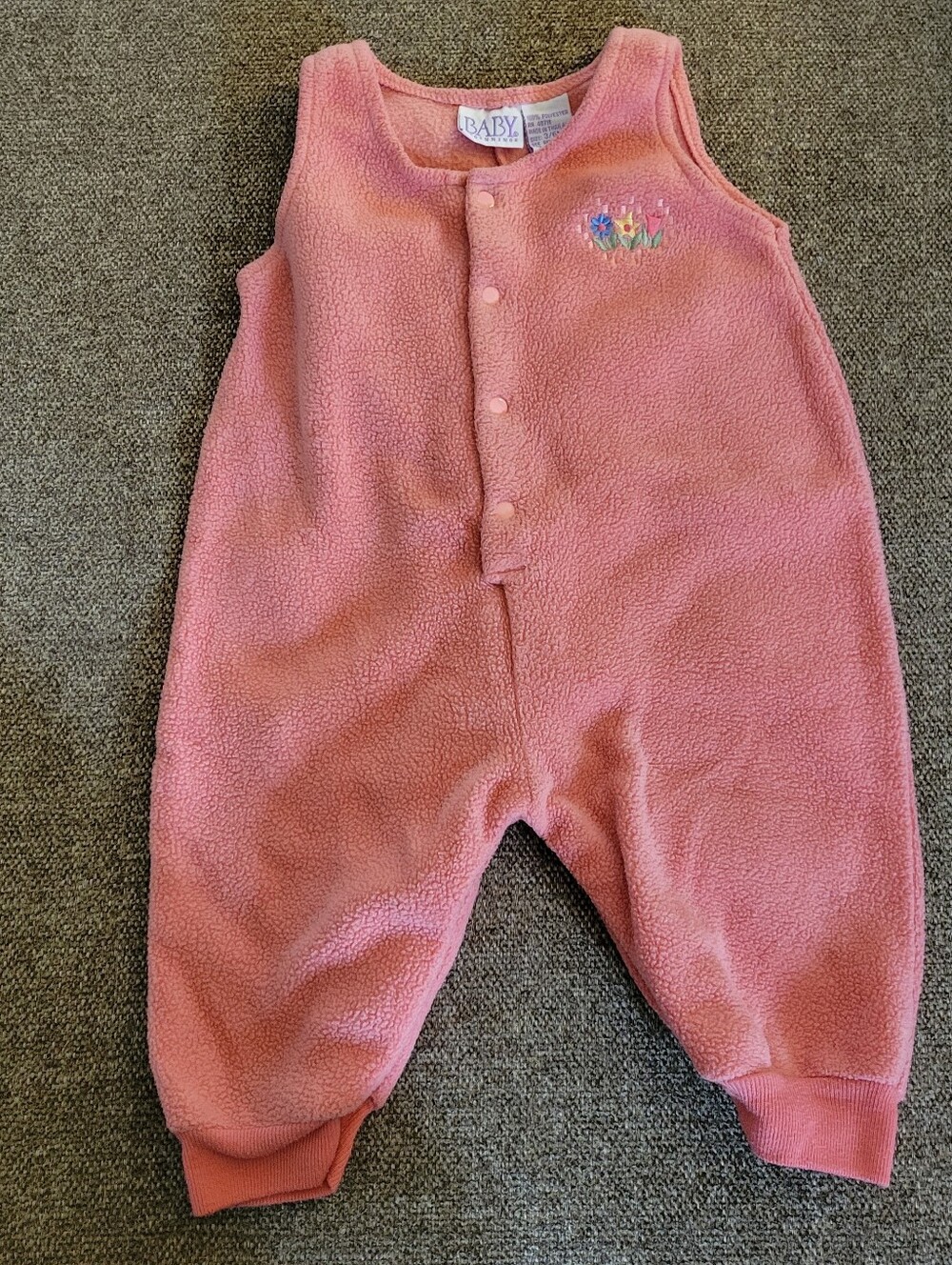 Baby Beginnings Vintage Embroidered Floral One Piece Size 3/6 Months